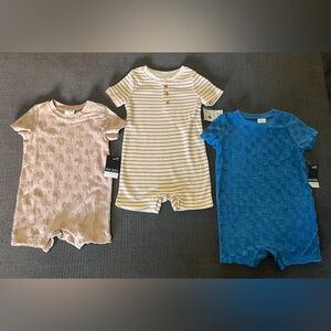 Okie Dokie Rompers Set of 3 New 24 Months
